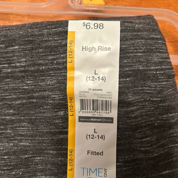 Time and Tru Women's High-Rise Ankle Knit Leggings/ 2 pairs - Picture 6 of 7